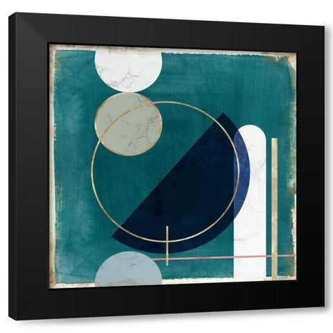 Restricted Fragment I Black Modern Wood Framed Art Print with Double Matting by PI Studio