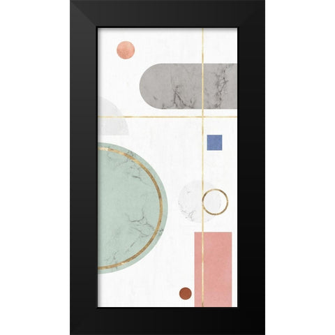 Complementary Forms I Black Modern Wood Framed Art Print by PI Studio