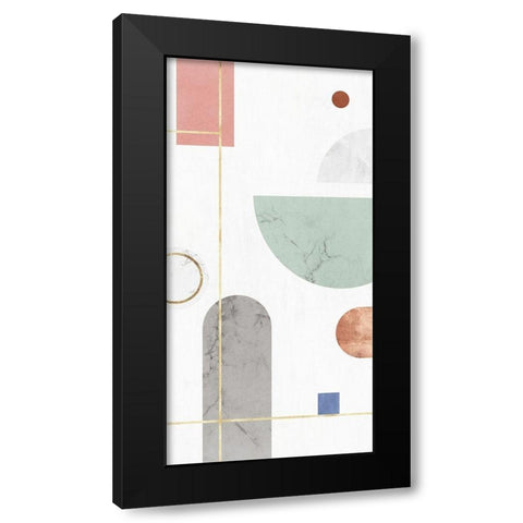 Complementary Forms II Black Modern Wood Framed Art Print by PI Studio
