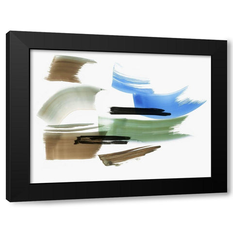 Emanation I Black Modern Wood Framed Art Print with Double Matting by PI Studio