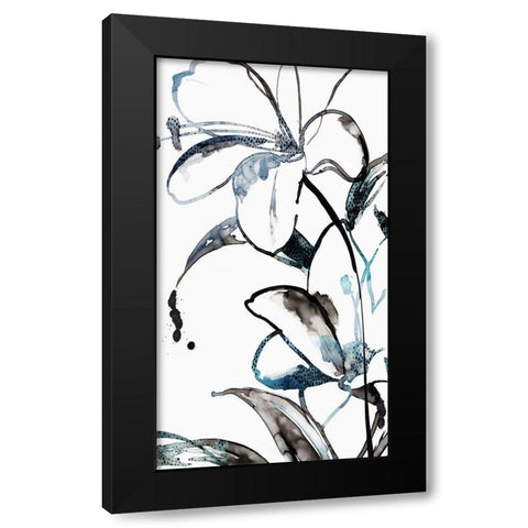 Wild Lily I Black Modern Wood Framed Art Print with Double Matting by PI Studio