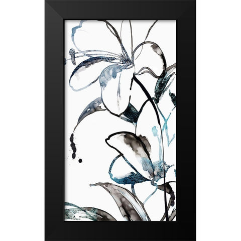 Wild Lily I Black Modern Wood Framed Art Print by PI Studio