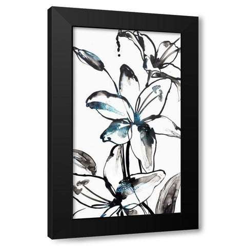 Wild Lily II Black Modern Wood Framed Art Print by PI Studio