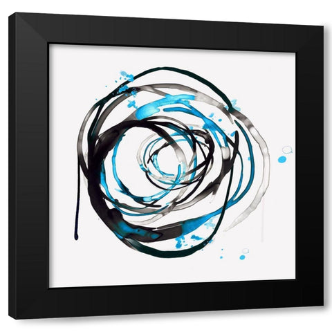 Thrill of Infinity II Black Modern Wood Framed Art Print with Double Matting by PI Studio