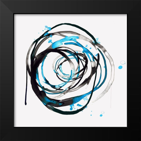 Thrill of Infinity II Black Modern Wood Framed Art Print by PI Studio