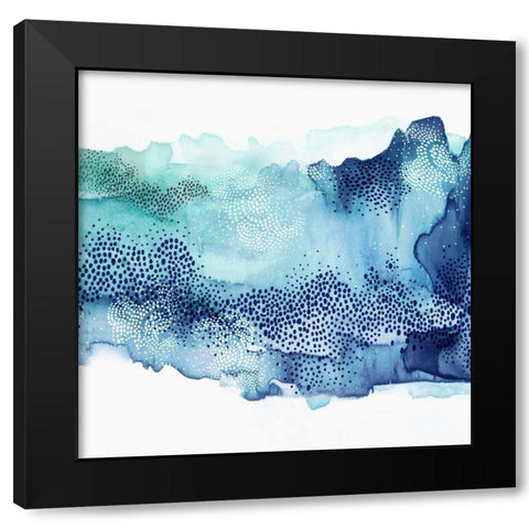 Hidden in Waves I Black Modern Wood Framed Art Print with Double Matting by PI Studio