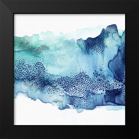 Hidden in Waves I Black Modern Wood Framed Art Print by PI Studio