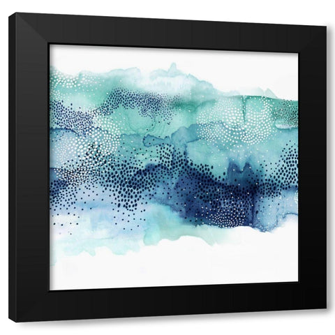 Hidden in Waves II Black Modern Wood Framed Art Print by PI Studio