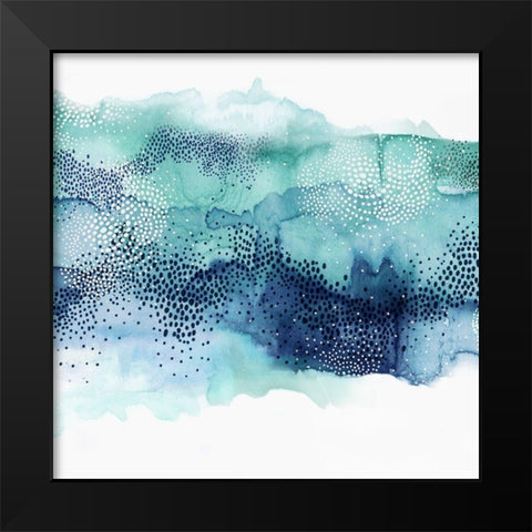 Hidden in Waves II Black Modern Wood Framed Art Print by PI Studio