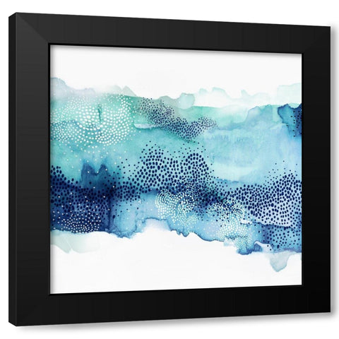 Hidden in Waves III Black Modern Wood Framed Art Print by PI Studio