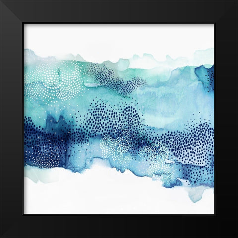 Hidden in Waves III Black Modern Wood Framed Art Print by PI Studio