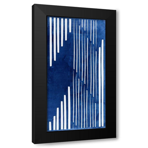 Divergent I  Black Modern Wood Framed Art Print with Double Matting by PI Studio