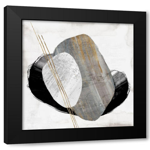 Through Dimensions I Black Modern Wood Framed Art Print with Double Matting by PI Studio