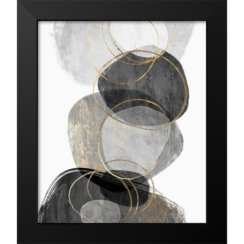 Conglomerate I Black Modern Wood Framed Art Print by PI Studio