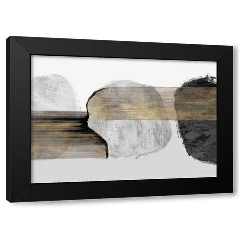 Anchored Motion I Black Modern Wood Framed Art Print with Double Matting by PI Studio