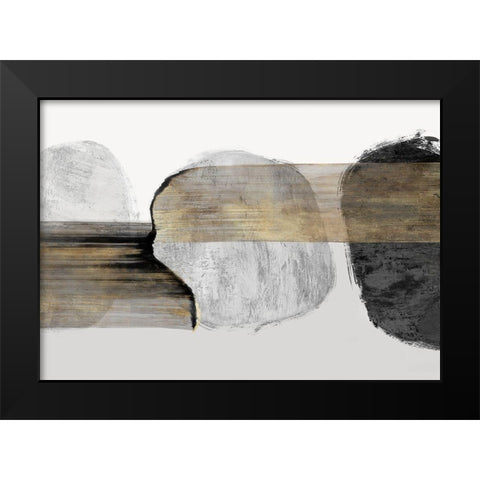 Anchored Motion I Black Modern Wood Framed Art Print by PI Studio