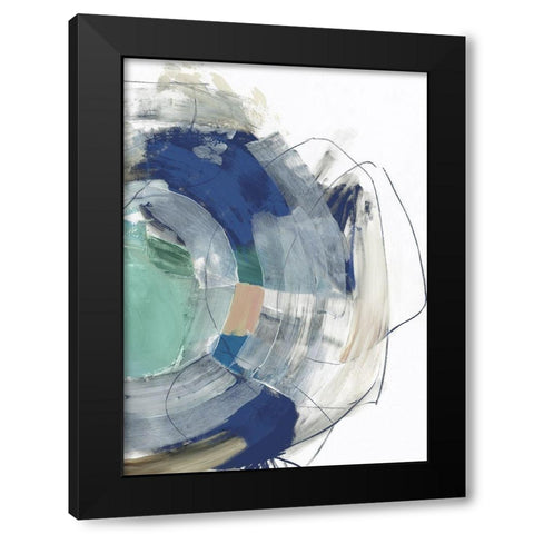 Deluge I Black Modern Wood Framed Art Print by PI Studio