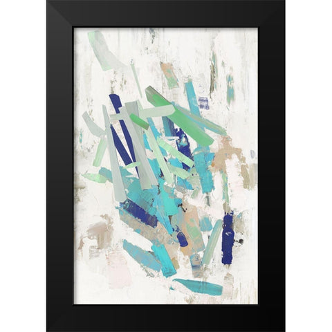 Oppotunity Lines Black Modern Wood Framed Art Print by PI Studio