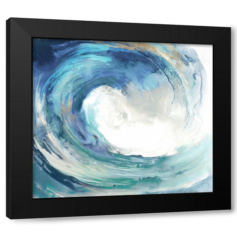 Water Collar Black Modern Wood Framed Art Print with Double Matting by PI Studio