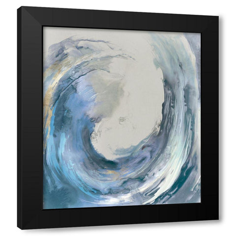 Water Collar Black Modern Wood Framed Art Print with Double Matting by PI Studio