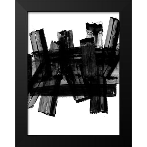The Neighbourhood Black Modern Wood Framed Art Print by PI Studio