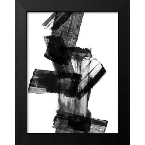 Meditative Dimension II Black Modern Wood Framed Art Print by PI Studio