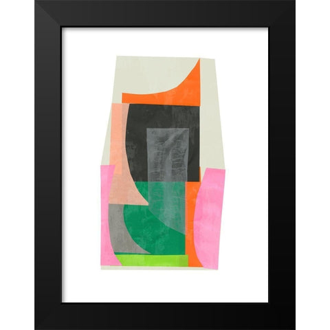 Constructed Black Modern Wood Framed Art Print by PI Studio