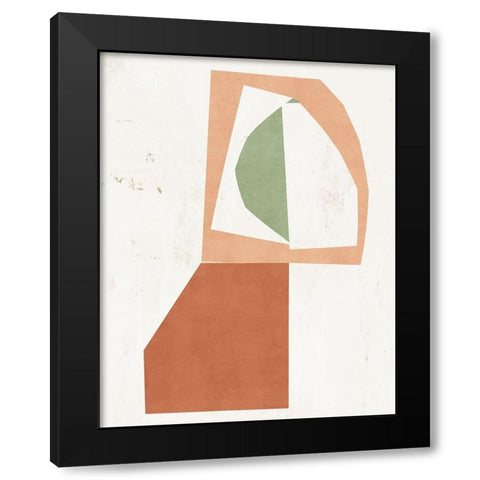 Silhouette  Black Modern Wood Framed Art Print with Double Matting by PI Studio