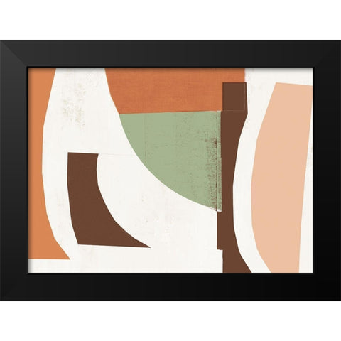 Diced  Black Modern Wood Framed Art Print by PI Studio