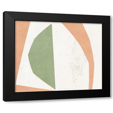 Minced Black Modern Wood Framed Art Print with Double Matting by PI Studio