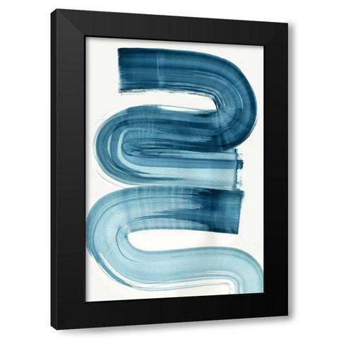 Eversong Black Modern Wood Framed Art Print with Double Matting by PI Studio