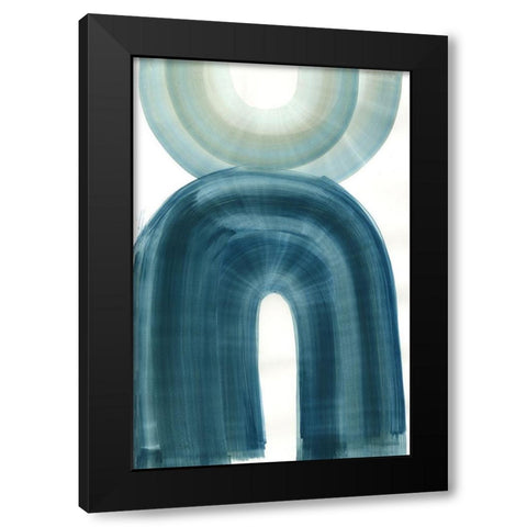 Apologue Black Modern Wood Framed Art Print by PI Studio