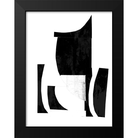 Slashed I  Black Modern Wood Framed Art Print by PI Studio