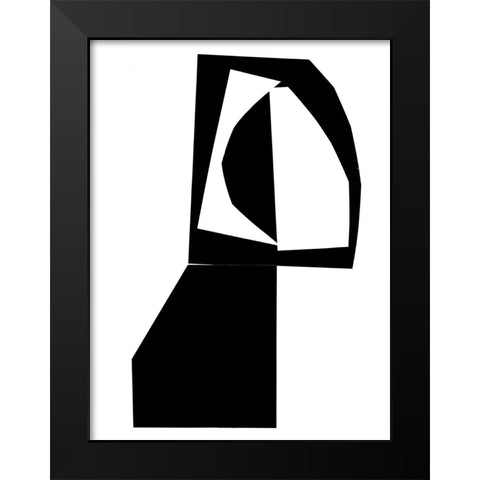 Slashed II  Black Modern Wood Framed Art Print by PI Studio