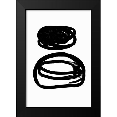 Potato Swirls  Black Modern Wood Framed Art Print by PI Studio