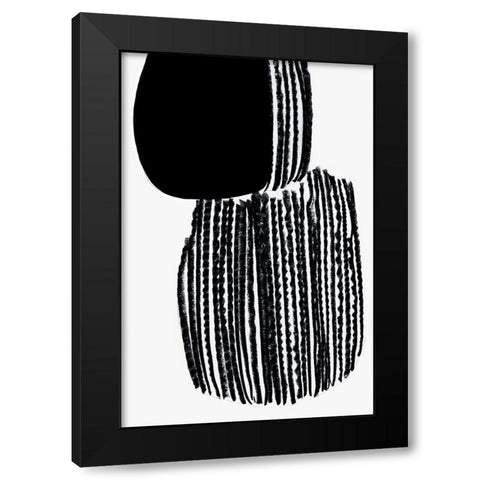 Potato Strings  Black Modern Wood Framed Art Print with Double Matting by PI Studio