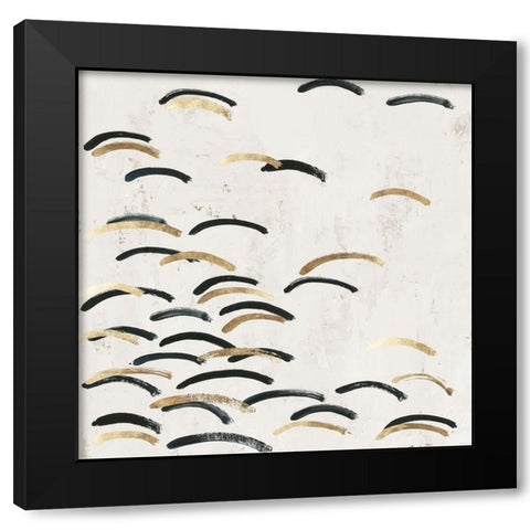 Glided Flight  Black Modern Wood Framed Art Print by PI Studio