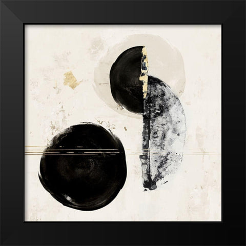 Allured I  Black Modern Wood Framed Art Print by PI Studio