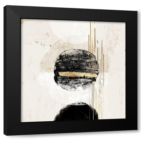 Allured II Â  Black Modern Wood Framed Art Print with Double Matting by PI Studio