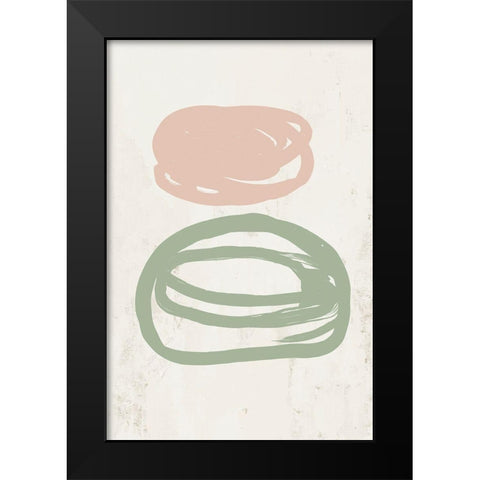 Wind It Up  Black Modern Wood Framed Art Print by PI Studio