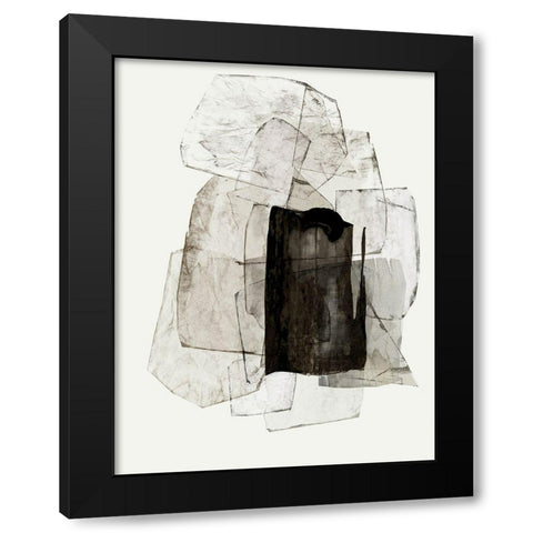 Blotting Ink II Â  Black Modern Wood Framed Art Print by PI Studio