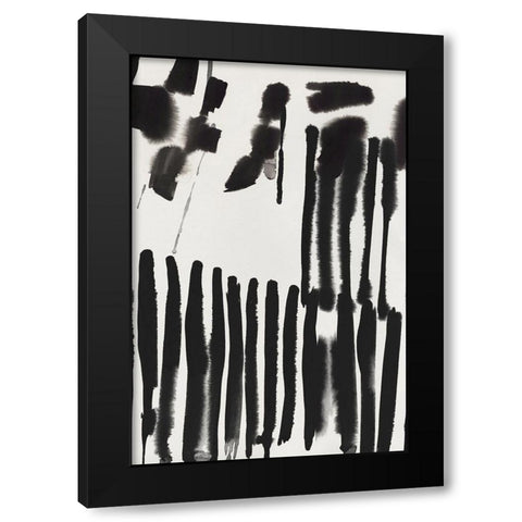 Piano Rhythm II Â  Black Modern Wood Framed Art Print with Double Matting by PI Studio