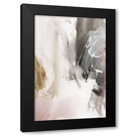 Laminate I  Black Modern Wood Framed Art Print with Double Matting by PI Studio