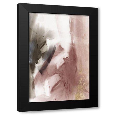 Laminate II  Black Modern Wood Framed Art Print with Double Matting by PI Studio