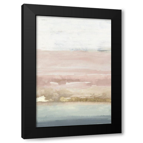 Cotton Candy Horizion Black Modern Wood Framed Art Print with Double Matting by PI Studio