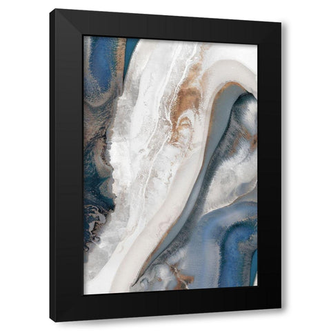 The Silver Sky I  Black Modern Wood Framed Art Print by PI Studio