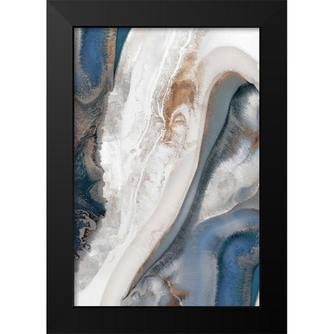 The Silver Sky I  Black Modern Wood Framed Art Print by PI Studio