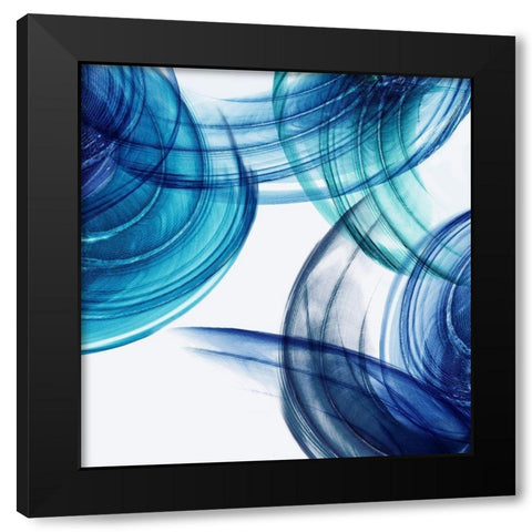 Feathering II Â  Black Modern Wood Framed Art Print with Double Matting by PI Studio