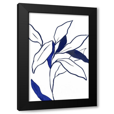 Indigo LillyÂ  Black Modern Wood Framed Art Print by PI Studio