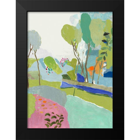 April Adventures  Black Modern Wood Framed Art Print by PI Studio